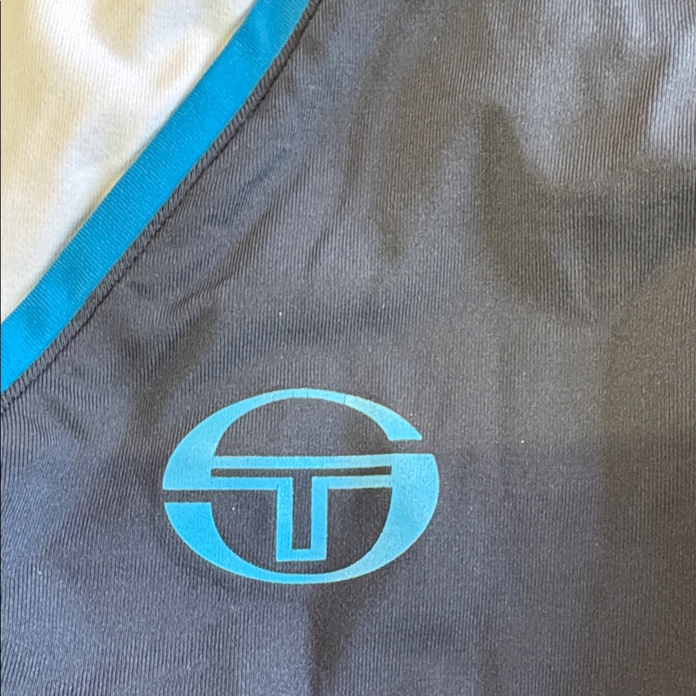 Sergio TACCHINI Blue and Gray Athletic Tank Top size medium 44 new with tags - Picture 4 of 11